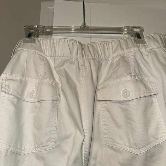 Talbots Supersoft Cargo Pants White Woman's Size 20WP Cotton Linen Blend Summer - Picture 12 of 12